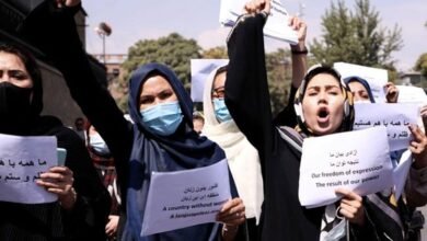 Photo of राजधानी काबुली मे सड़क पर उतरीं महिलाए