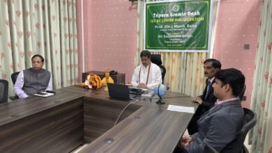 Photo of त्रिपुरा ग्रामीण बैंक के 101 व्यावसायिक पत्राचार केंद्रों का उद्घाटन, ग्रामीण अर्थव्यवस्था के विकास से राज्य का आर्थिक आधार मजबूत होगा: मुख्यमंत्री