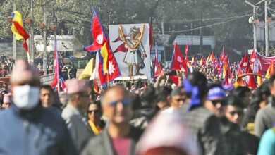 Photo of नेपाल के पूर्व शाही परिवार के हजारों समर्थकों ने देश में राजशाही की बहाली की मांग को लेकर बुधवार को विरोध प्रदर्शन किया