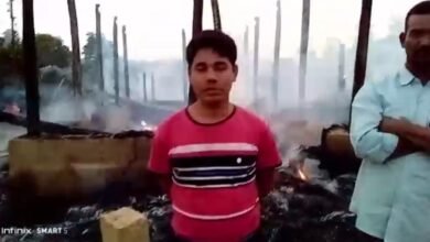 Photo of भीषण आग में जमीद की फसल समेत चार रिहायशी घर जलकर राख हो गए