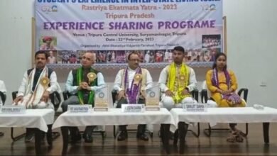 Photo of एबीवीपी त्रिपुरा प्रदेश ने राष्ट्रीय एकात्मता यात्रा पर अनुभव साझा करने का कार्यक्रम आयोजित किया