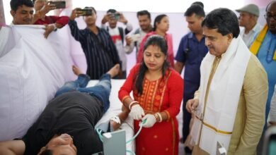 Photo of मुख्यमंत्री बनमालीपुर के रामठाकुर सेवा मंदिर रक्तदान शिविर में प्रदेश को सालाना करीब 40-42 हजार यूनिट रक्त की जरूरत होती है.
