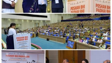 Photo of केंद्रीय महिला और बाल विकास मंत्री श्रीमती स्मृति ज़ूबिन इरानी ने मिशन सक्षम आंगनवाड़ी और पोषण 2.0 के तहत प्रारंभिक बाल्यावस्था देखभाल और शिक्षा कार्यक्रम “पोषण भी, पढ़ाई भी” का शुभारंभ किया; उन्होंने कहा कि सरकार नई शिक्षा नीति के तहत विकास के लिये चिह्नित प्रमुख क्षेत्रों में कौशल निर्माण के लिये छह वर्ष से कम आयु के बच्चों के समग्र विकास को सुनिश्चित करने के प्रति कटिबद्ध है