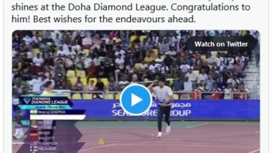 Photo of प्रधानमंत्री ने नीरज चोपड़ा को दोहा डायमंड लीग में प्रथम स्थान प्राप्त करने पर बधाई दी