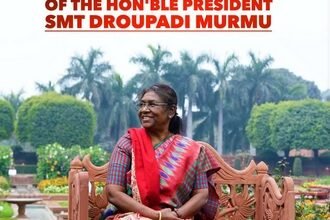 Photo of राष्ट्रपति श्रीमती द्रौपदी मुर्मु ने अपना एक साल का कार्यकाल पूरा किया, उन्होंने राष्ट्रपति भवन में विभिन्न परियोजनाओं का शिलान्यास व उद्घाटन किया, राष्ट्रपति पद पर एक वर्ष पूरा करने पर ई-बुक को लॉन्च किया