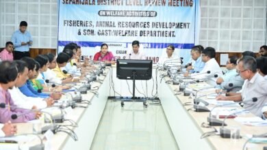 Photo of मत्स्य पालन मंत्री ने सिपाहीजला की जिलावार समीक्षा बैठक में राज्य को मत्स्य उत्पादन में आत्मनिर्भर बनाने पर जोर दिया