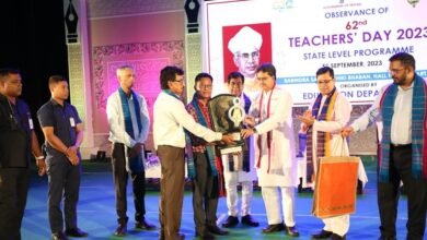 Photo of 62वां शिक्षक दिवस समारोह 2023- विशेष सम्मान, प्रख्यात शिक्षाविद् एवं पूर्व मंत्री स्वर्गीय नागेंद्र जमातिया महाराजा बीरविक्रम किशोर माणिक्य सम्मानित (मरणोपरांत)