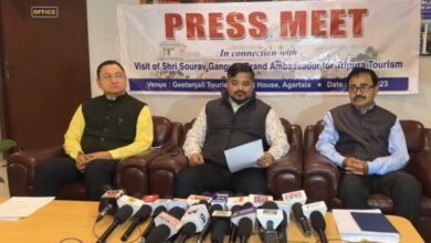 Photo of त्रिपुरा पर्यटन निगम के ब्रांड एंबेसडर सौरव गांगुली कल राज्य में आ रहे हैं