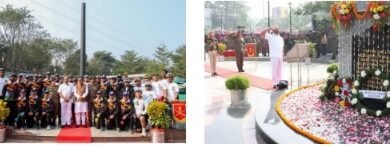 Photo of पीपुल्स रिपब्लिक ऑफ बांग्लादेश विजय दिवस, अल्बर्ट एक्का पार्क युद्ध स्मारक पर राज्यपाल द्वारा पुष्पांजलि अर्पित की गई