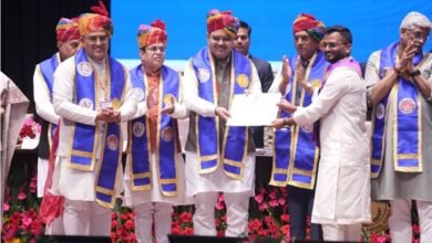 Photo of केंद्रीय स्वास्थ्य एवं परिवार कल्याण मंत्री डॉ. मनसुख मांडविया ने एम्स जोधपुर के चौथे दीक्षांत समारोह को संबोधित किया