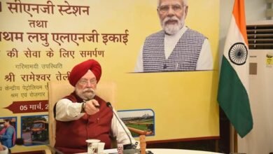 Photo of केंद्रीय मंत्री हरदीप पुरी ने 201 सीएनजी स्टेशनों और देश में गेल की पहली लघु स्तरीय एलएनजी इकाई का उद्घाटन किया