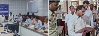 Photo of मतगणना की तैयारियों का निरीक्षण करने के लिए सीईओ ने सिपाहीजला जिले का दौरा किया