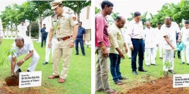 Photo of विश्व पर्यावरण दिवस पर राज्यपाल ने राजभवन में रुद्राक्ष के पौधे रोपे