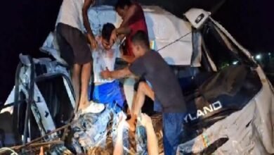 Photo of डंपर और लॉरी की टक्कर में 1 की मौत, 3 घायल