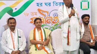 Photo of हर घर तिरंगा अभियान, महाराजा बीर विक्रम महाविद्यालय परिसर में अभियान