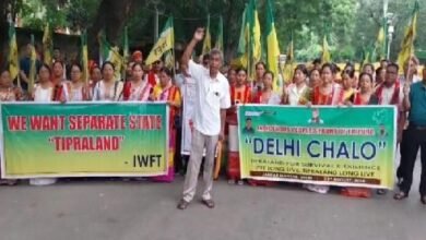 Photo of सरकार में सहयोगी आईपीएफटी ने अलग राज्य की मांग को लेकर दिल्ली के जंतर-मंतर पर धरना दिया