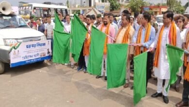 Photo of 78वें स्वतंत्रता दिवस के अवसर पर हर घर तिरंगा कार्यक्रम, परिवहन विभाग द्वारा वाहन रैली की शुरूआत