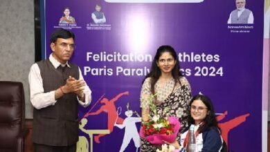 Photo of डॉ. मनसुख मांडविया ने पैरा-एथलीटों को उनकी उपलब्धियों के लिए सराहा; 2047 तक ‘विकसित भारत’ के लक्ष्य को प्राप्त करने के लिए खेल में उत्कृष्टता हासिल करने का आह्वान किया