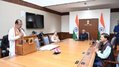 Photo of प्रदेश बीजेपी अध्यक्ष राजीव भट्टाचार्य ने राज्यसभा सांसद के रूप में शपथ ली