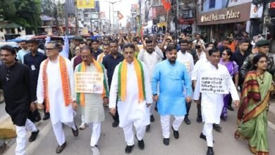 Photo of राज्य में शांति माहौल को नष्ट करने की वाम-कांग्रेस की साजिशों के खिलाफ विरोध मार्च, सत्तारूढ़ दल के बीच भ्रम पैदा करने में कांग्रेस और सीपीआईएम एक-दूसरे के पर्याय हैं: मुख्यमंत्री