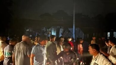 Photo of भीषण आग में कई दुकानें जलकर राख, 2 घायल