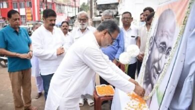 Photo of कांग्रेस ने महात्मा गांधी की जयंती पूरे सम्मान के साथ मनाई