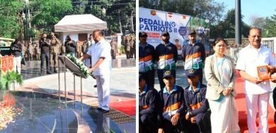 Photo of विजय दिवस, अल्बर्ट एक्का पार्क में युद्ध स्मारक पर राज्यपाल की श्रद्धांजलि