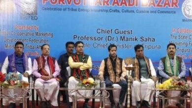 Photo of पुरबाशा शहरी हाट परिसर में पुरबोत्तर आदि बाजार का उद्घाटन, पुरबोत्तर आदि बाजार पूर्वोत्तर क्षेत्र में हस्तशिल्प के विकास में महत्वपूर्ण भूमिका निभाएगा: मुख्यमंत्री