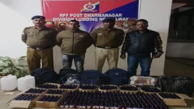 Photo of त्रिपुरा सुंदरी एक्सप्रेस से भारी मात्रा में प्रतिबंधित कफ सिरप बरामद