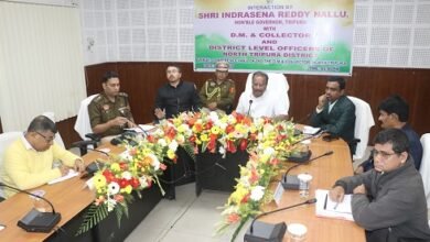 Photo of राज्यपाल ने विकास कार्यक्रम लागू करने के लिए उत्तरी त्रिपुरा जिले, अधिकारियों का दौरा किया ईमानदारी से काम करना होगा : राज्यपाल