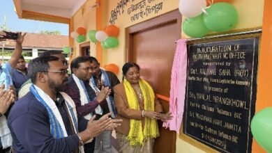 Photo of दक्षिण पुलिनपुर ग्राम समिति के नवनिर्मित कार्यालय भवन का उद्घाटन