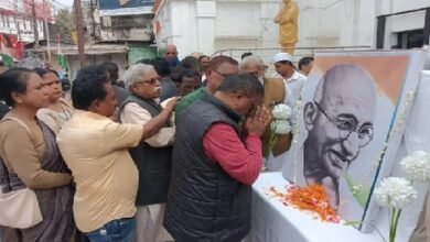 Photo of प्रदेश कांग्रेस कमेटी ने कहा कि पूरे देश के साथ-साथ राज्य में भी गांधीजी की पुण्यतिथि मनाई गई