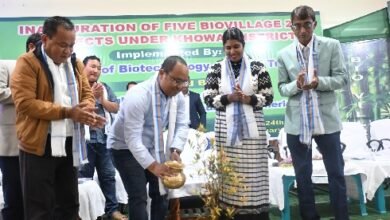 Photo of तुलाशिखर ब्लॉक के 5 गांवों में बायोविलेज 2.0 परियोजना का शुभारंभ, बायोविलेज परियोजना विकसित गांवों के निर्माण में सहायक भूमिका निभाएगी: विज्ञान एवं प्रौद्योगिकी मंत्री
