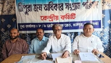 Photo of त्रिपुरा जन अधिकार संग्राम परिषद ने 20 फरवरी को तीन घंटे के धरने का आह्वान किया