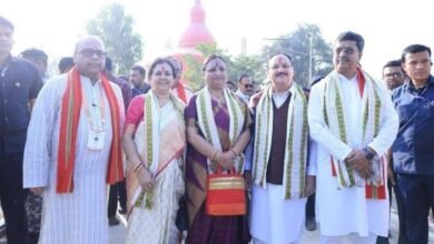 Photo of केंद्रीय स्वास्थ्य मंत्री ने त्रिपुरा सुंदरी मां मंदिर में पूजा-अर्चना की