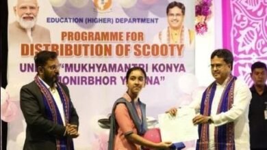 Photo of मुख्यमंत्री कन्या आत्मनिर्भर योजना के तहत स्कूटी वितरण समारोह में मुख्यमंत्री ने कहा, राज्य सरकार उच्च शिक्षण संस्थानों के बुनियादी ढांचे के विकास को विशेष महत्व दे रही है
