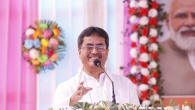 Photo of मुख्यमंत्री ने फुटबॉल मैदान, एथलेटिक्स ट्रैक और हॉकी मैदान का उद्घाटन किया राज्य सरकार एथलीटों के लिए आवश्यक सुविधाओं से युक्त एक मंच तैयार करने के लिए प्रतिबद्ध है