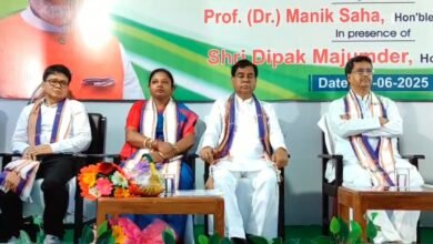 Photo of मुख्यमंत्री ने अगरतला में दो तालाबों के सौंदर्यीकरण और जीर्णोद्धार परियोजनाओं का उद्घाटन किया