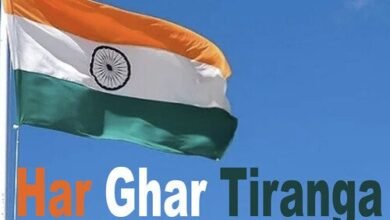 Photo of हर घर तिरंगा: धर्मनगर में सड़कों पर चित्र बनाती अल्पना